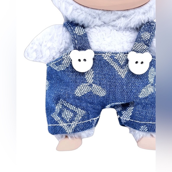 Other - New! Labubu 17cm Fashion Denim Romper and Hat Seț